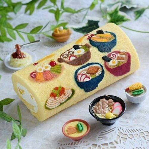 외국에서 유행한다는 롤케이크 아트.jpg