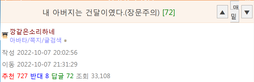 내 아버지는 건달이였다.
