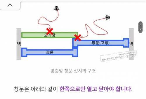 방충망 벌레 들어오는 이유