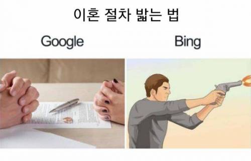 해외 친구들이 느끼는 빙과 구글의 검색 능력