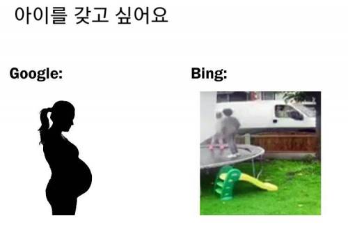해외 친구들이 느끼는 빙과 구글의 검색 능력