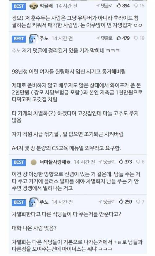 어느 삼겹살집의 차별화