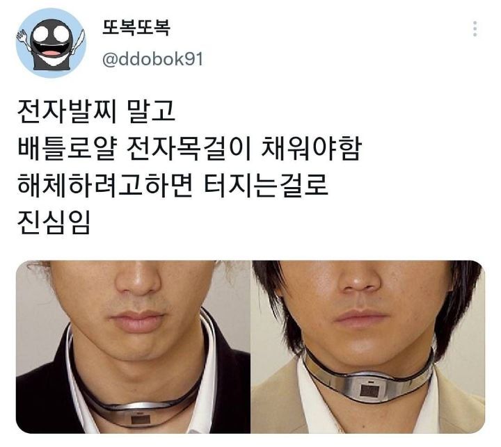 전자발찌 말고 배틀로얄 전자목걸이 채워야함 해체하려고하면 터지는걸로