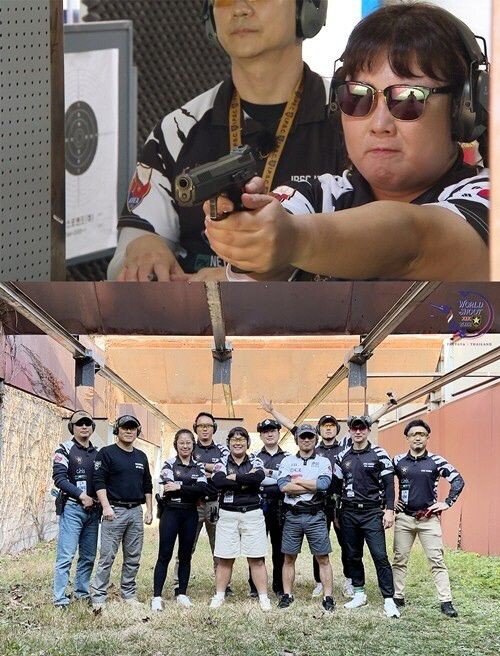 김민경이 국가대표로 출전하는 사격 대회 특.gif