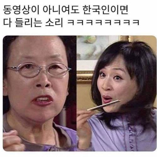 동영상이 아니여도 들리는 소리