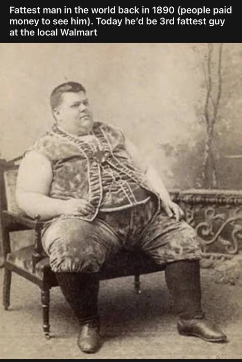 132년 전 세상에서 가장 뚱뚱한 남자