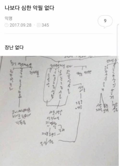 나보다 심한 악필 없다