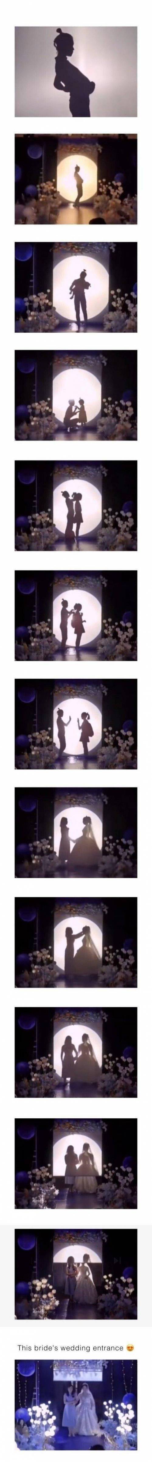 흔하지 않은 결혼식 신부 입장
