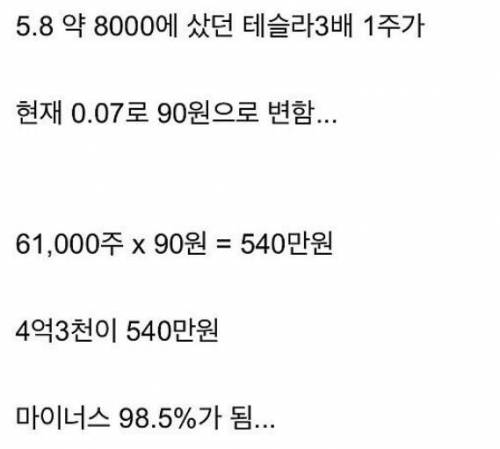  					테슬라 4억 3천만원 박은 후기