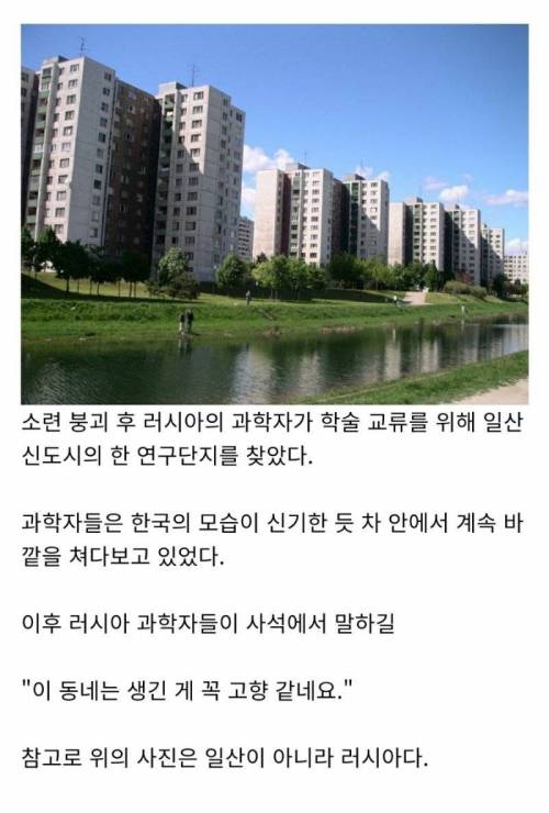 한국에서 익숙함을 느낀 소련인