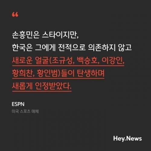 외신이 바라본 한국 축구 국가대표팀