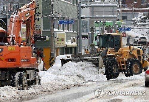 휴교따윈 없는 강원도 제설 클라스