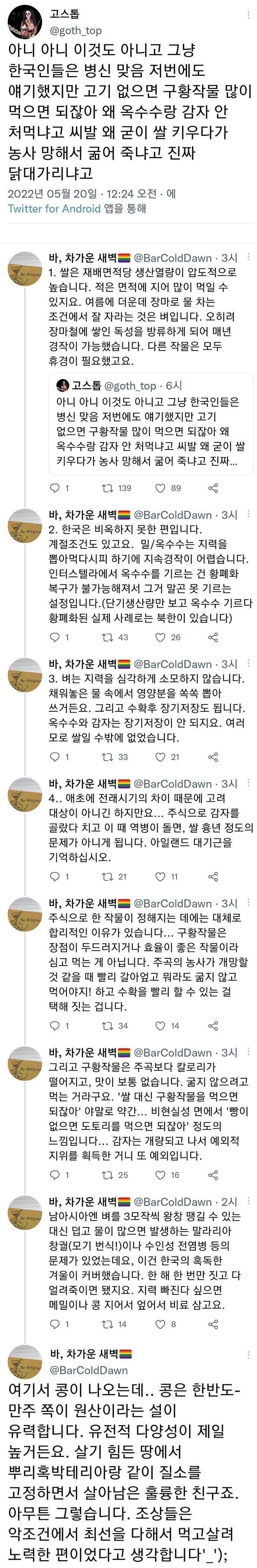 한국인은 왜 꼭 쌀이어야 한 거야?