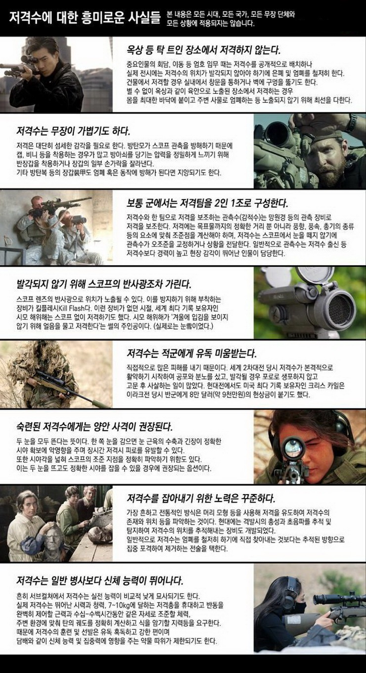 저격수에 대한 흥미로운 사실들.jpg