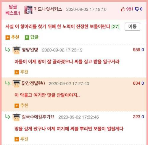 누구보다 통일을 간절히 바라는 펨코인