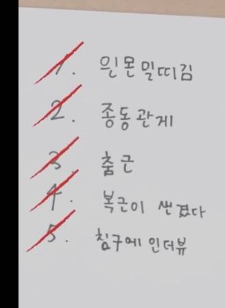 				외국인멤 한국어 받아쓰기 보고 유추하는 달글