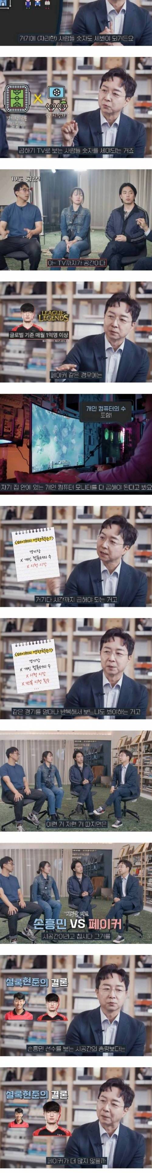 건축과 교수가 생각하기에 손흥민 vs 페이커가 페이커 승인 이유