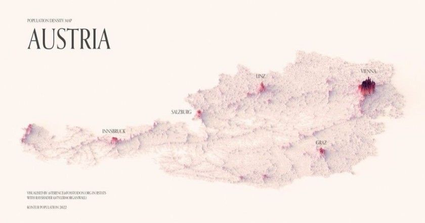 [스압] 3D로 보는 나라별 인구분포.jpg