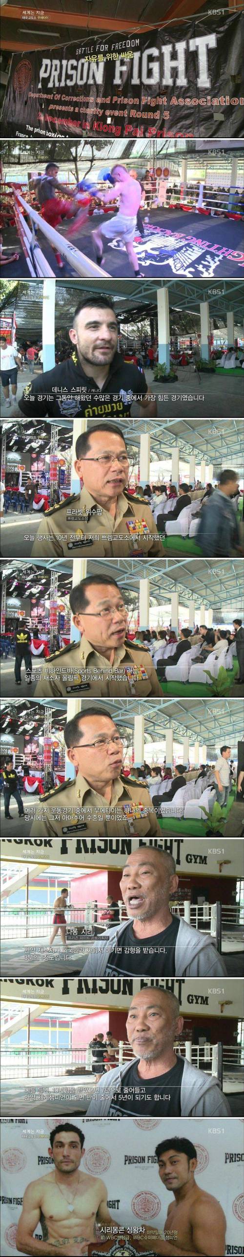 강한 자만이 살아 남는 태국 교도소