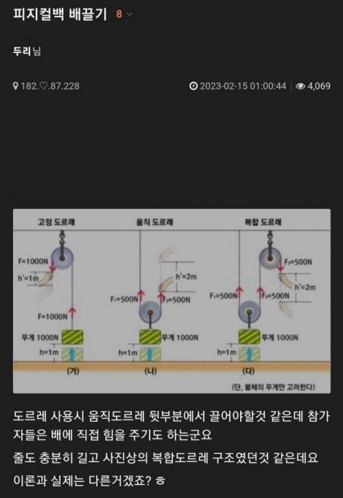 피지컬 100 배끌기 지적한 미국 아재