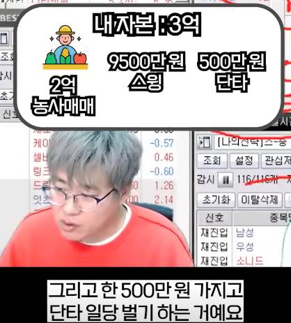 주식 투자금 많아도 단타는 500만원정도 하는거라는 전문가