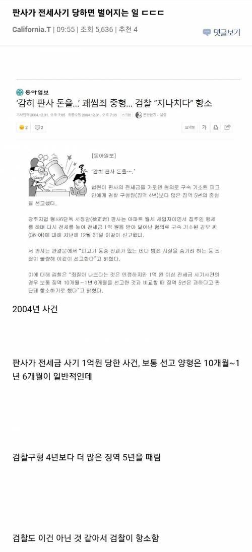 판사가 전세사기 당하면 벌어지는 일