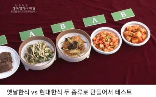 요즘 한식이 달게 느껴지는 이유
