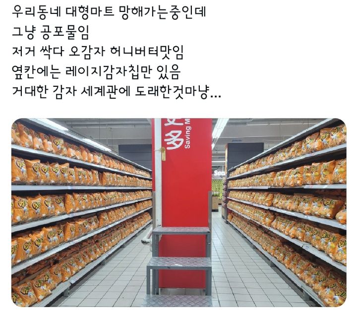 우리동네 대형마트 망해가는중인데 그냥 공포물임