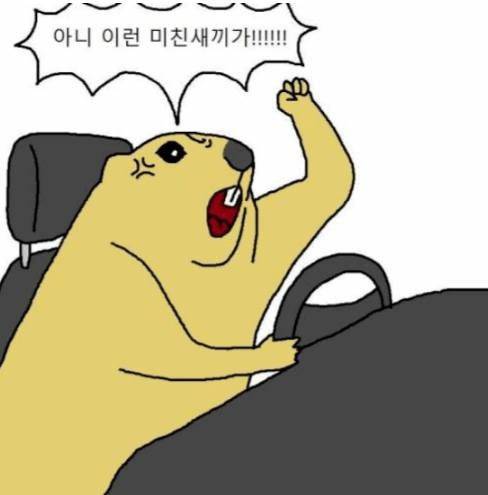운전할 때 끼어들기에 대처하는.manhwa