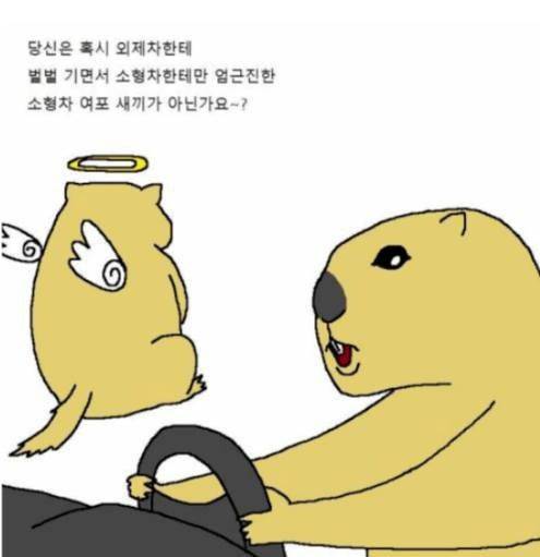 운전할 때 끼어들기에 대처하는.manhwa