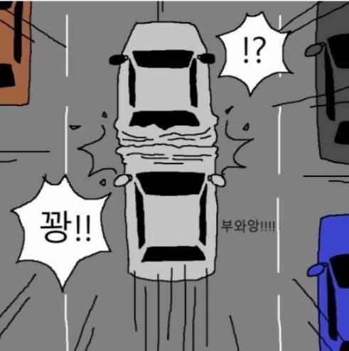운전할 때 끼어들기에 대처하는.manhwa