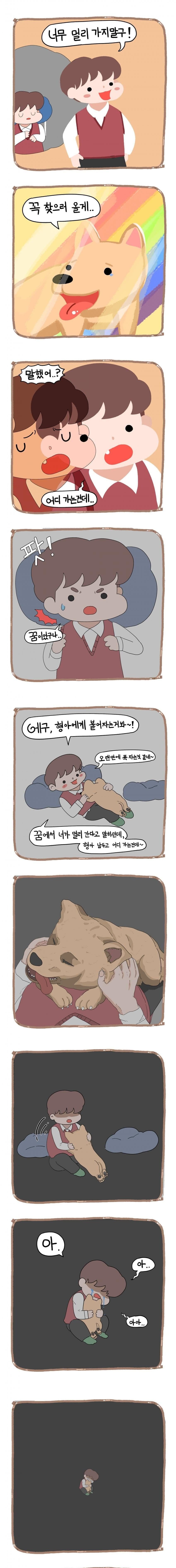 무지개 다리 너머 기다리는 친구 .Manhwa