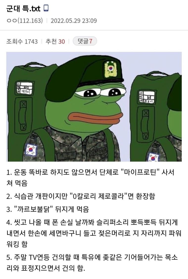 군대 선후임 동기들 특징.txt