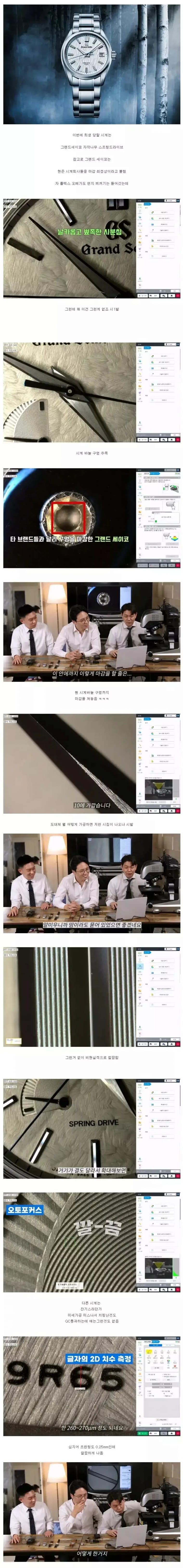 명품 시계를 현미경으로 봤더니..