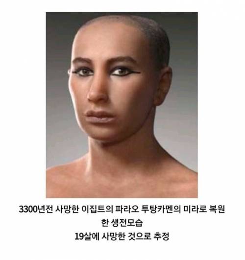 옛날 시대 사람들의 유골로 복원한 생전 모습