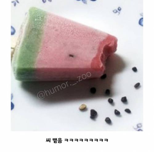 				수박바 처음 먹어보는 사람