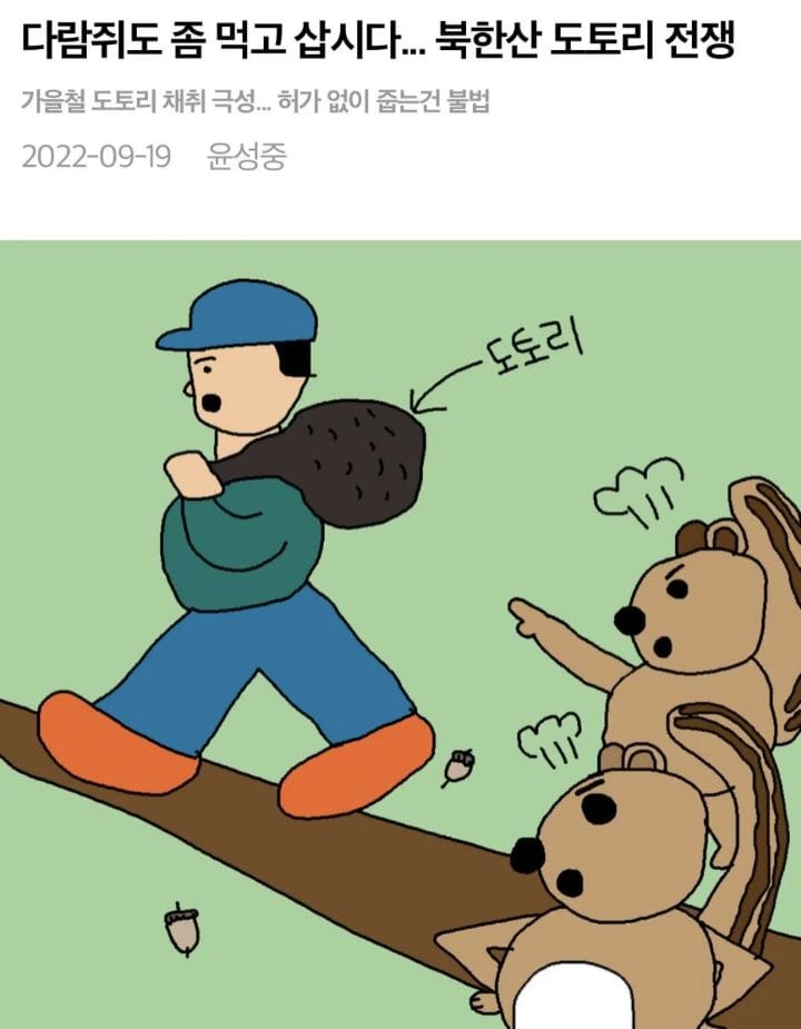 그림 그리려고 기사 쓰는듯한 기자