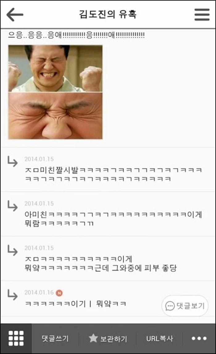 한때 커뮤에서 인기였던 김망고 시리즈