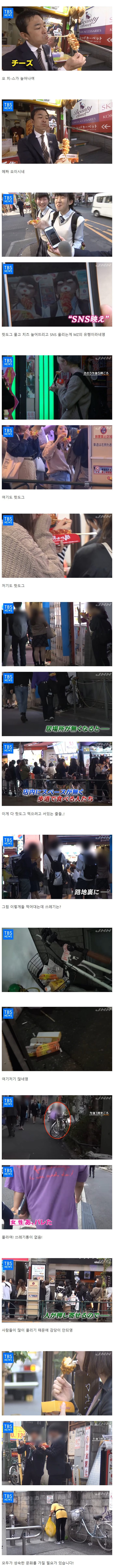 한국 핫도그 먹고 버리는 쓰레기들 때문에 골치