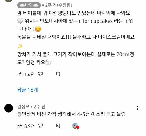 인도네시아의 귀여운 동물 디저트 카페.jpg