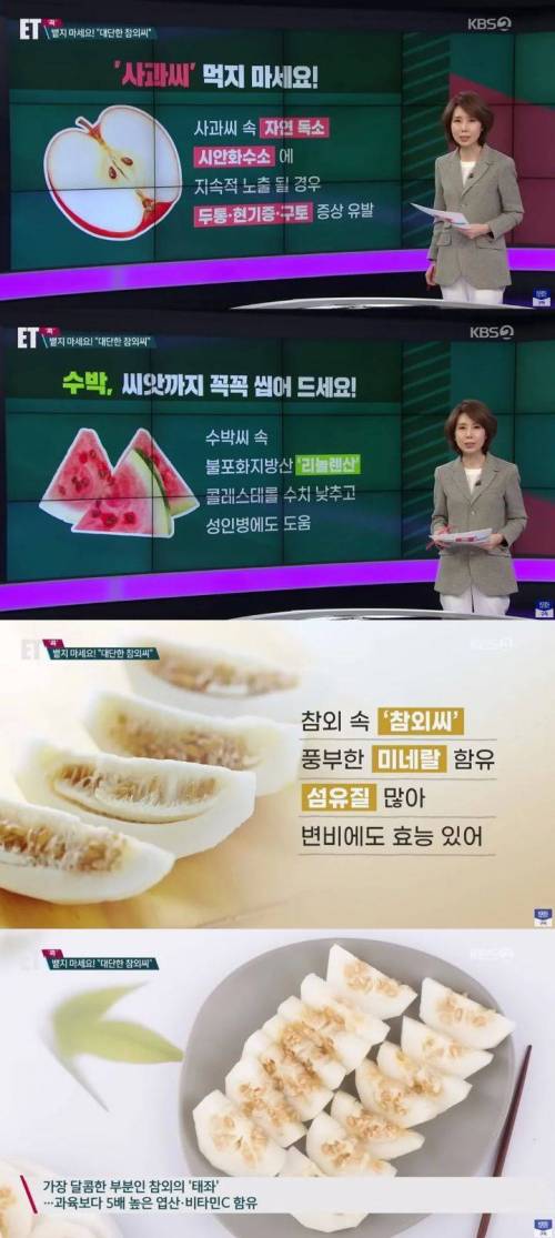 참외씨는 먹어야 좋다? 안좋다?