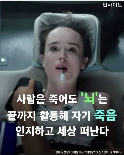 사람은 죽어도 뇌는 끝까지 활동해 자기 죽음 인지하고 세상을 떠난다