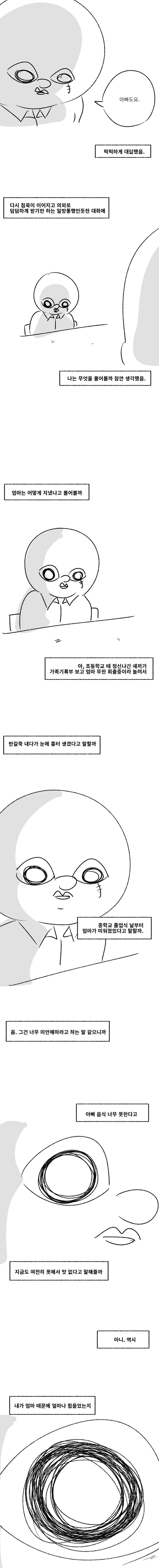 전역전날 면회오신 어머니.manhwa