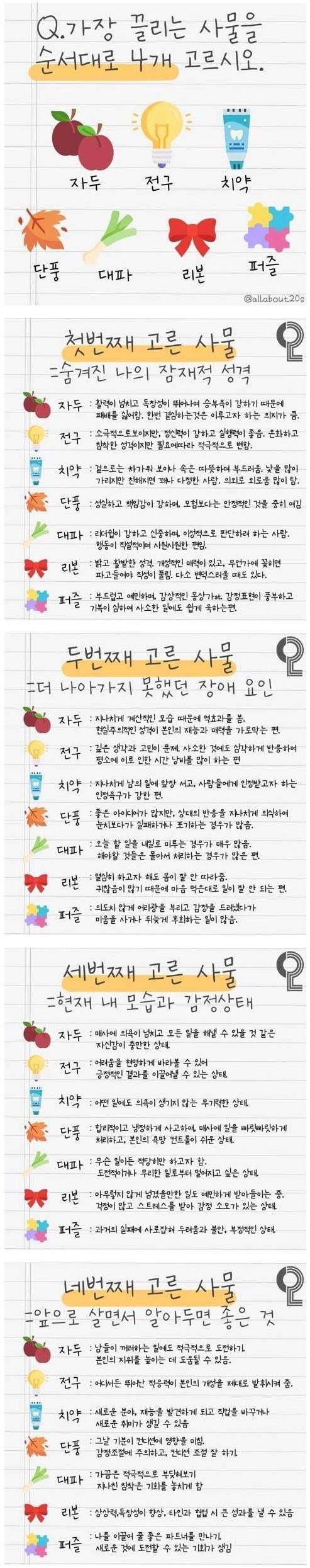 소름 돋는다고 난리난 10초 심리테스트