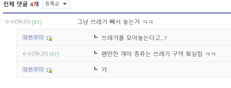 개미가 무덤을 만들고 있는데요