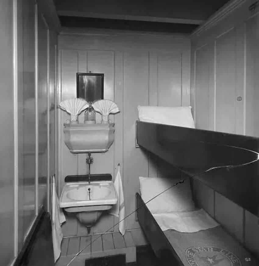 1912년 타이타닉 3등칸 시설 수준