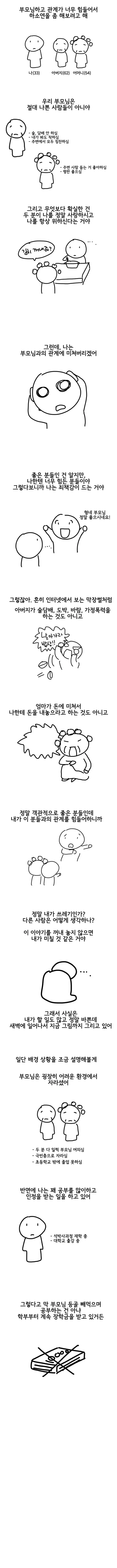 부모와의 관계가 너무 힘든데 죽고싶어요..manhwa