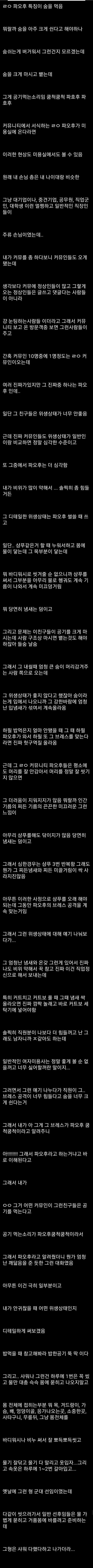 미용사의 파오후 리뷰