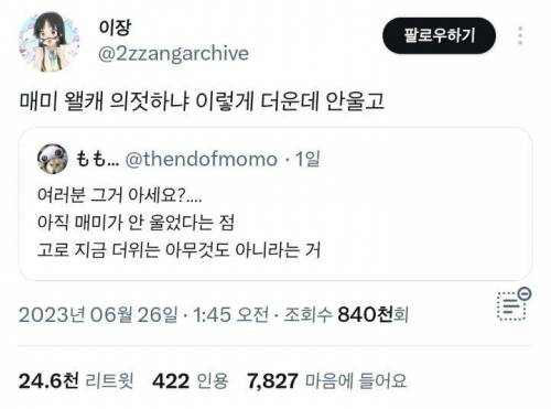 지금 더위는 아무것도 아니라는 거