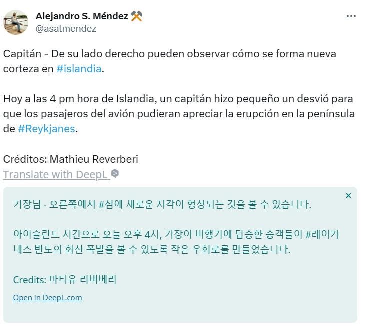 아이슬란드의 흔한 비행서비스